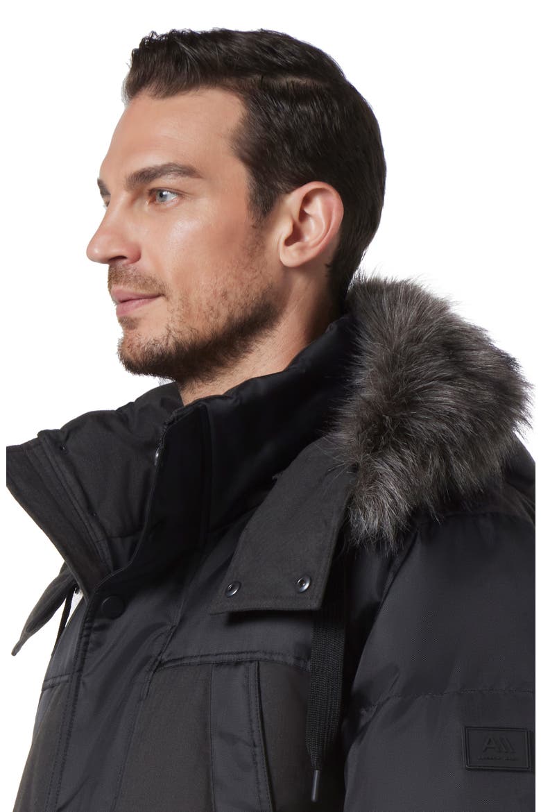 Tripp Water Resistant Parka, Alternate, color, BLACK