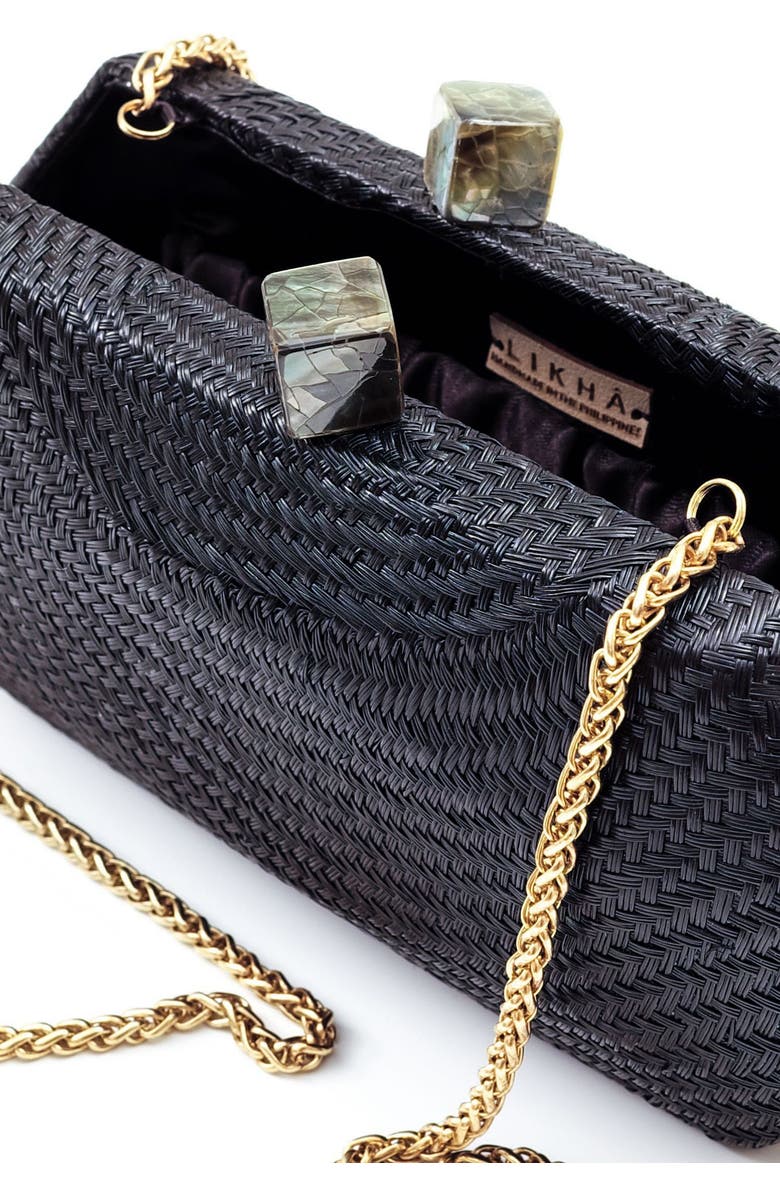 LIKHA Solid Octagon Clutch, Alternate, color, Black