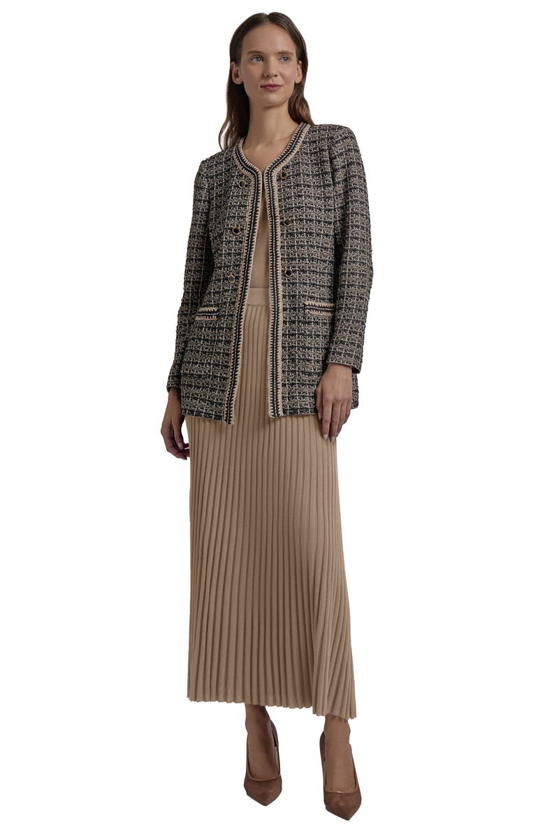 Misook Heritage Fit Tweed Jacket, Alternate, color, 