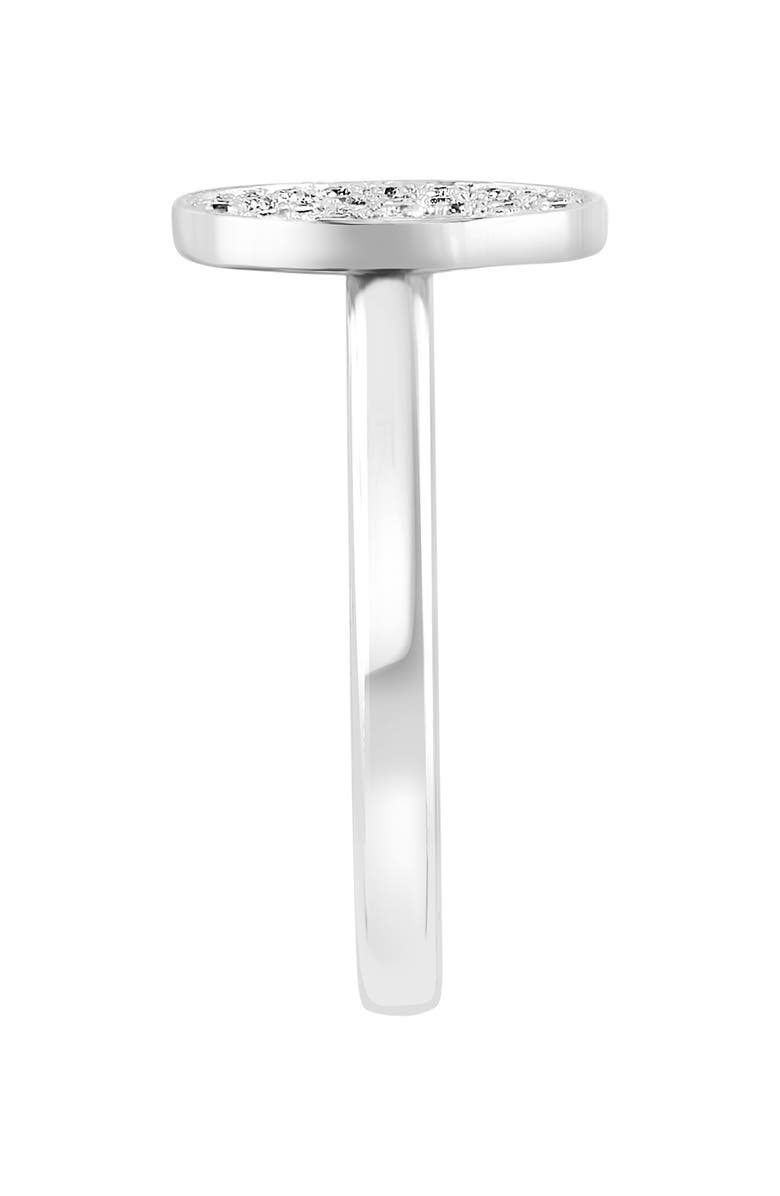 EFFY Sterling Silver Pavé Diamond Smiley Face Ring - 0.21ct., Alternate, color, 
