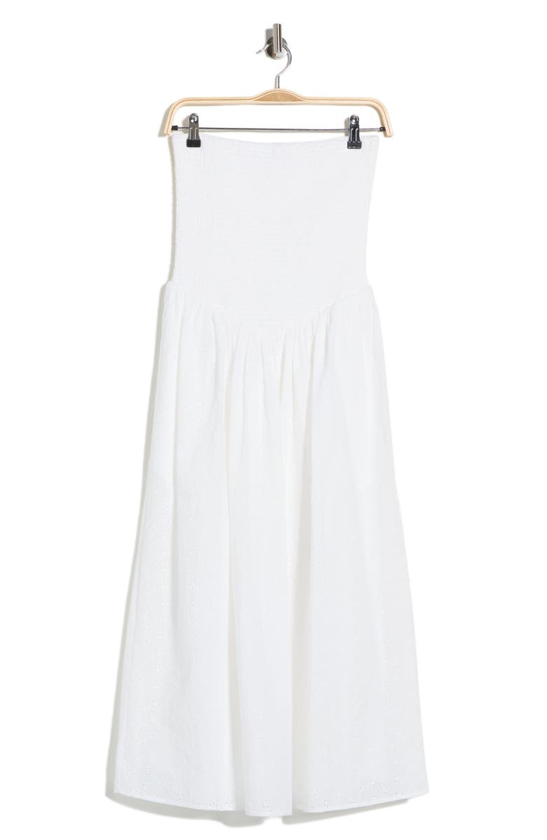 WAYF Smocked Convertible Dress, Main, color, Ivory