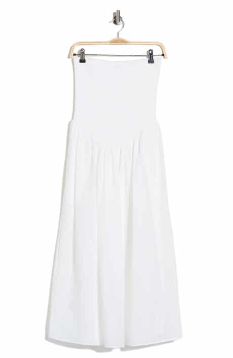 WAYF Smocked Convertible Dress