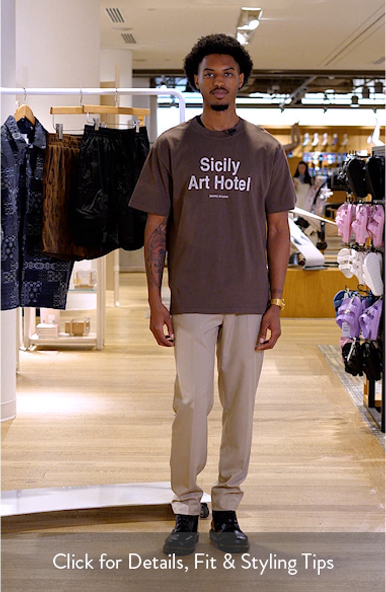 Sicily Art Hotel Graphic T-Shirt, sales video thumbnail