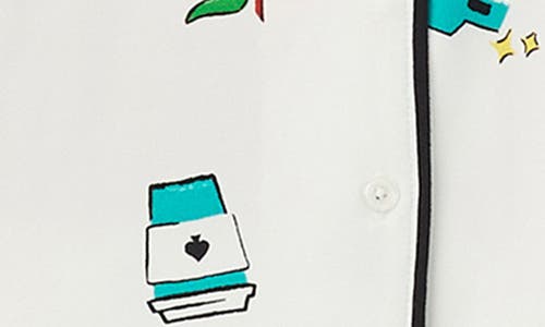 Kate Spade New York Print Short Pajamas In White