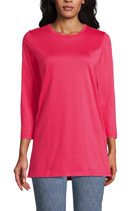 3/4 Sleeve Cotton Supima Tunic