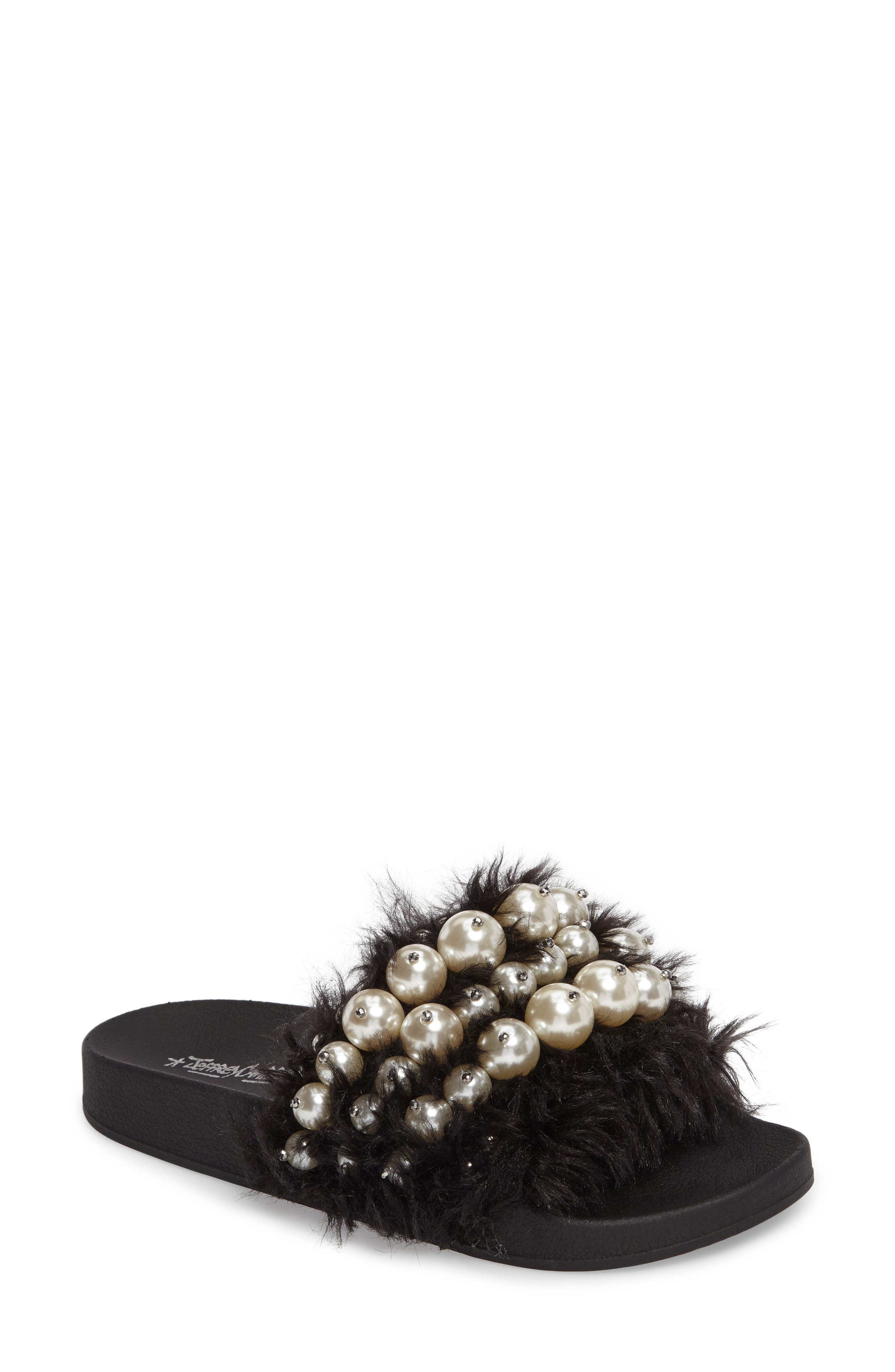 Jeffrey Campbell Jova Embellished Slide, Main, color, 
