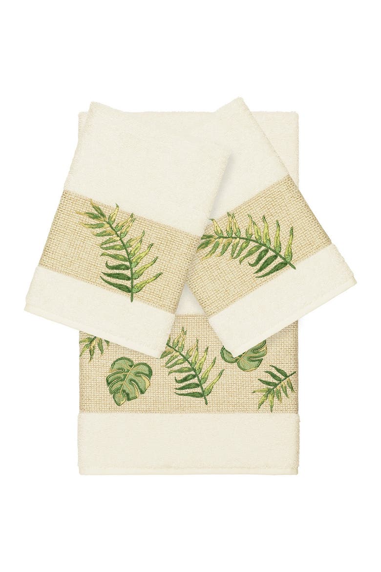 Zoe 3-Piece Embellished Towel - Cream, Main, color, CREAM