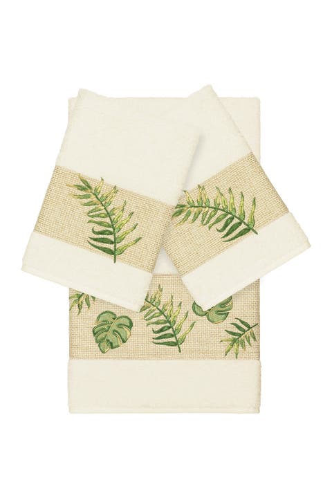 Zoe 3-Piece Embellished Towel - Cream