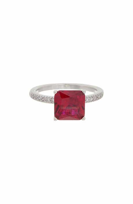 Emerald Cut Topaz Statement Ring