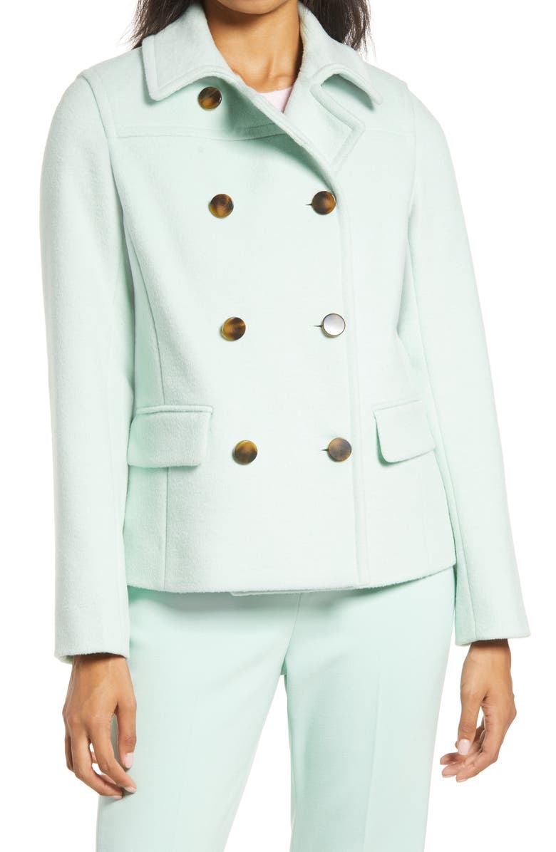 Halogen<sup>®</sup> x Atlantic-Pacific Short Double Breasted Coat, Alternate, color,