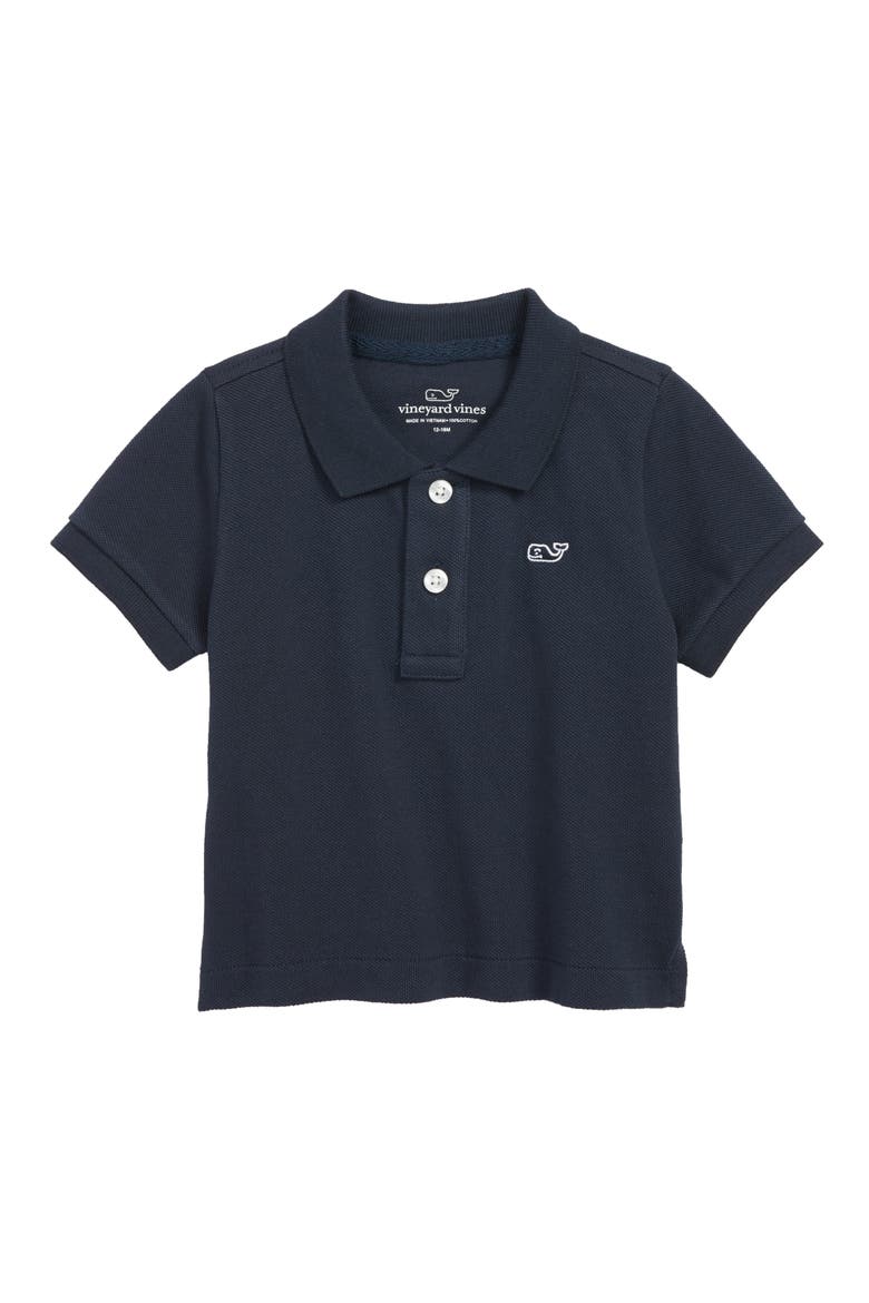 Piqué Polo Shirt, Main, color, VINEYARD NAVY