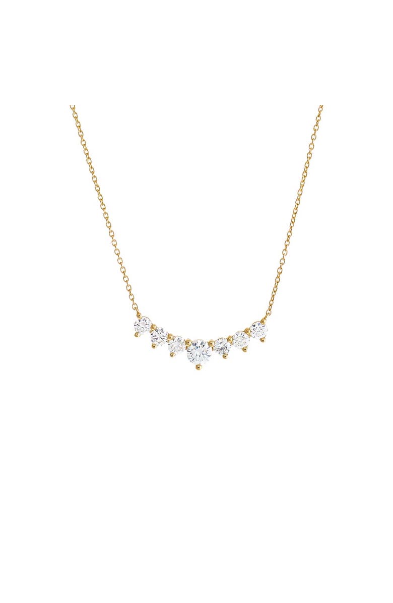 BY ADINA EDEN Lab Grown Diamond Large Curved Bar Necklace 14K, Main, color, 