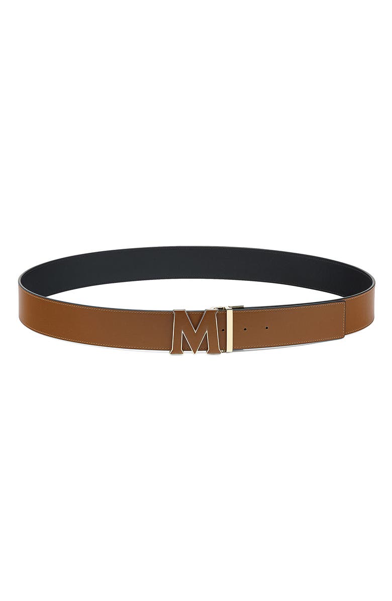 MCM Claus Reversible Leather Belt, Main, color,