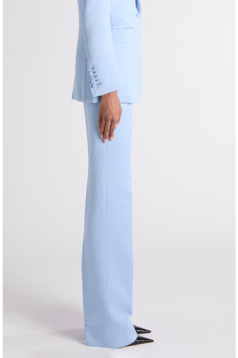 Washed Duchesse Satin Trousers, Alternate, color, MINERAL BLUE
