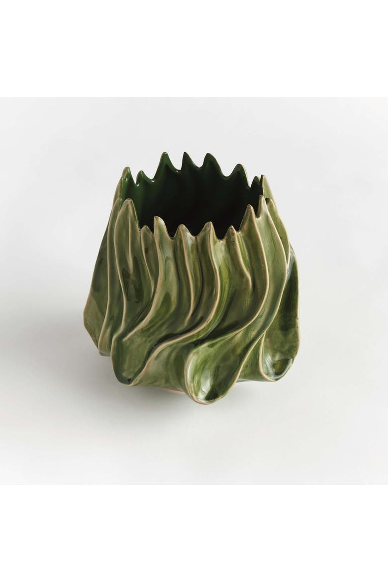 Callista Vase, Alternate, color, Green