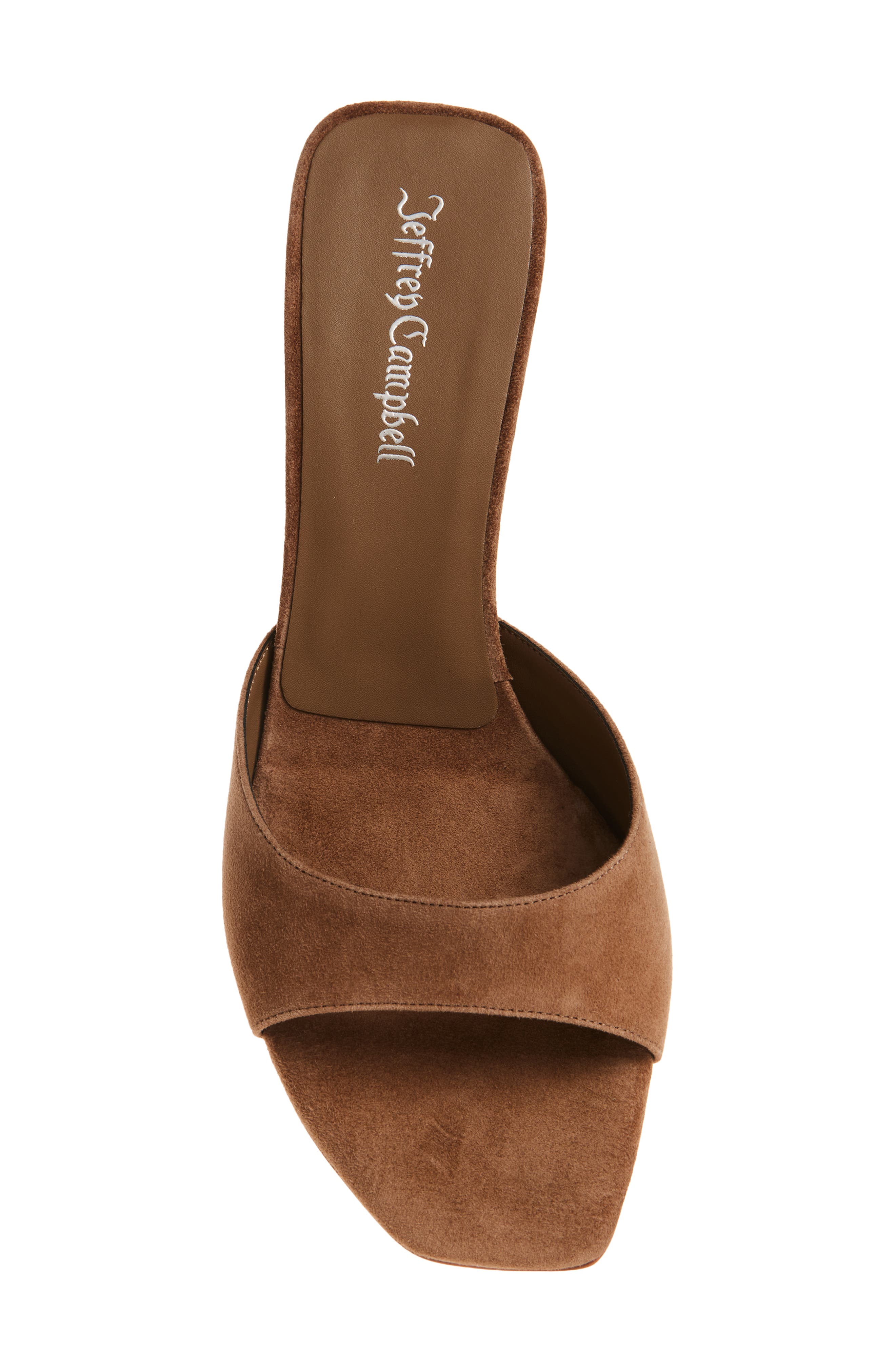 Jeffrey Campbell Cocoa Kitten Heel Slide Sandal, Alternate, color, Beige Suede
