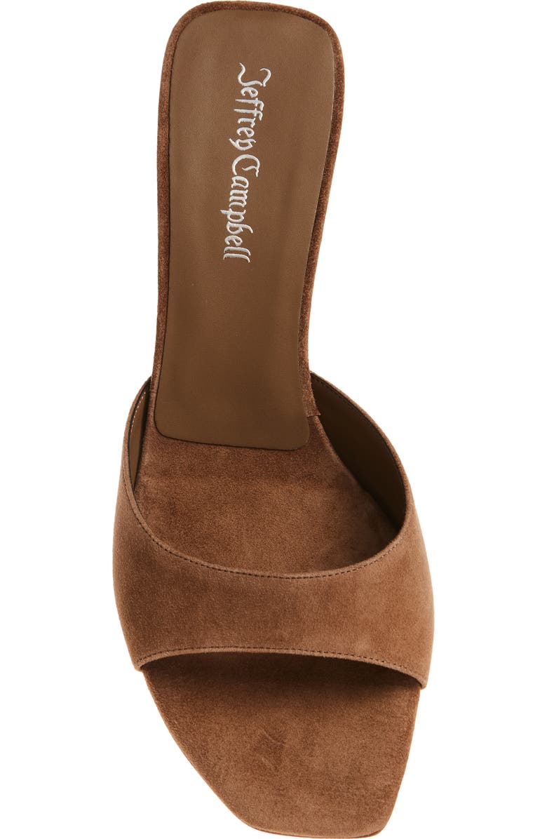 Jeffrey Campbell Cocoa Kitten Heel Slide Sandal, Alternate, color, Beige Suede