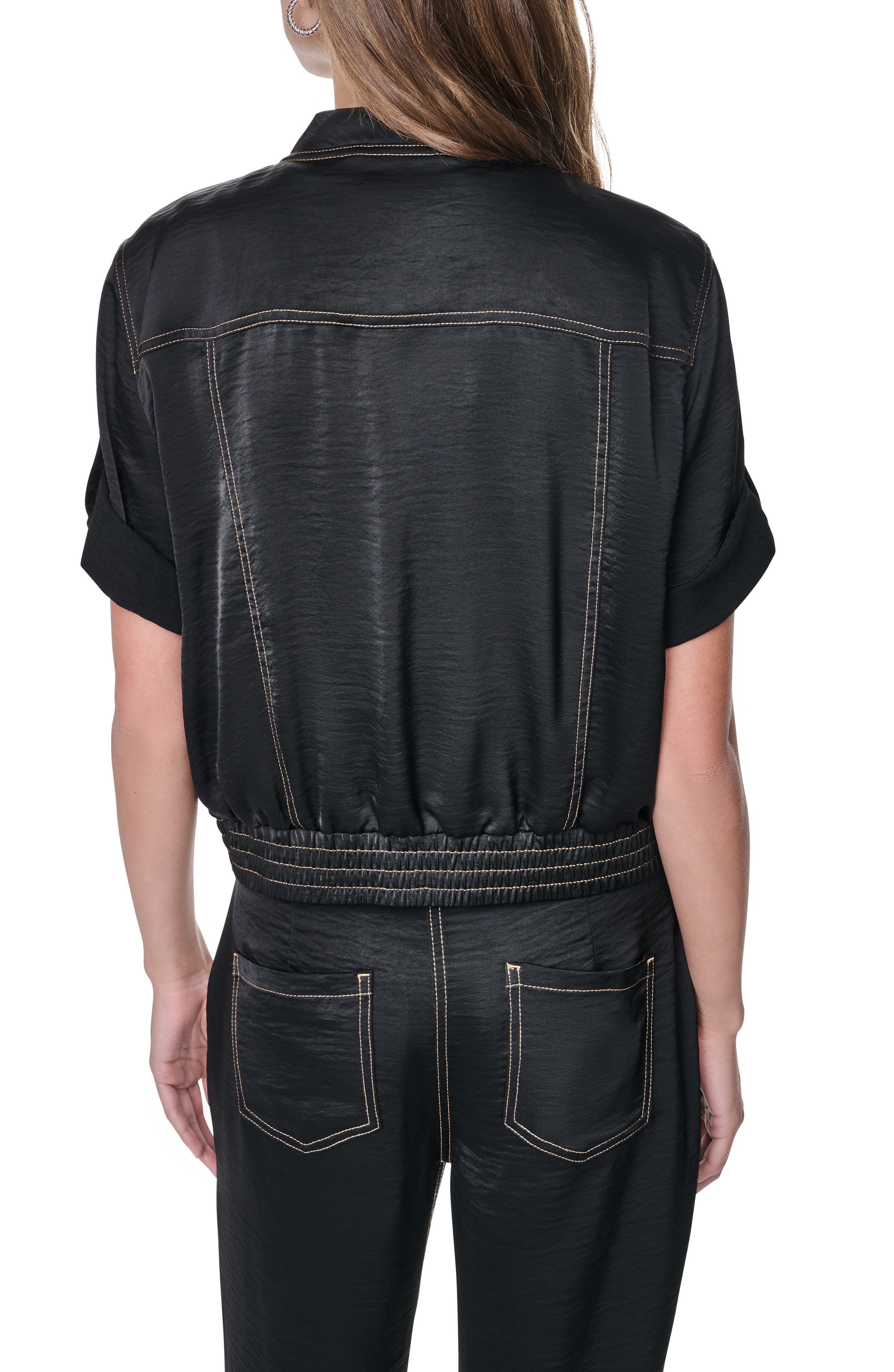 Contrast Stitch Bomber Jacket - image 2