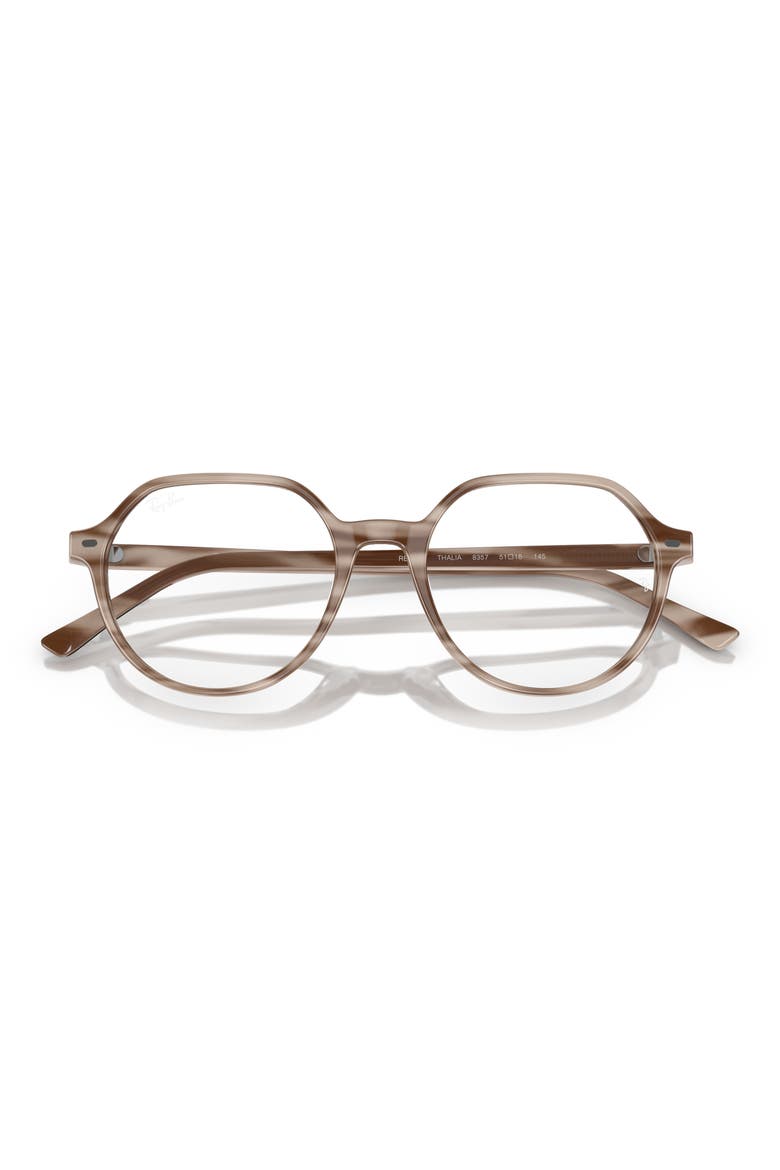 RX5395 49mm Square Optical Glasses, Alternate, color, BEIGE