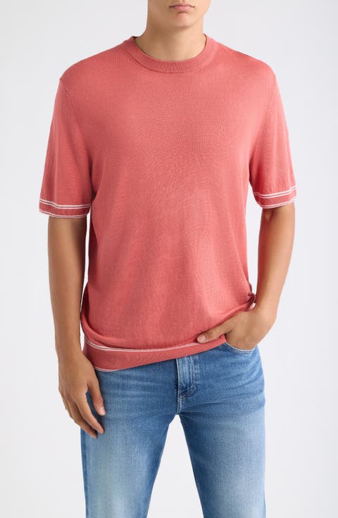 Norberto Linen Blend Short Sleeve Sweater