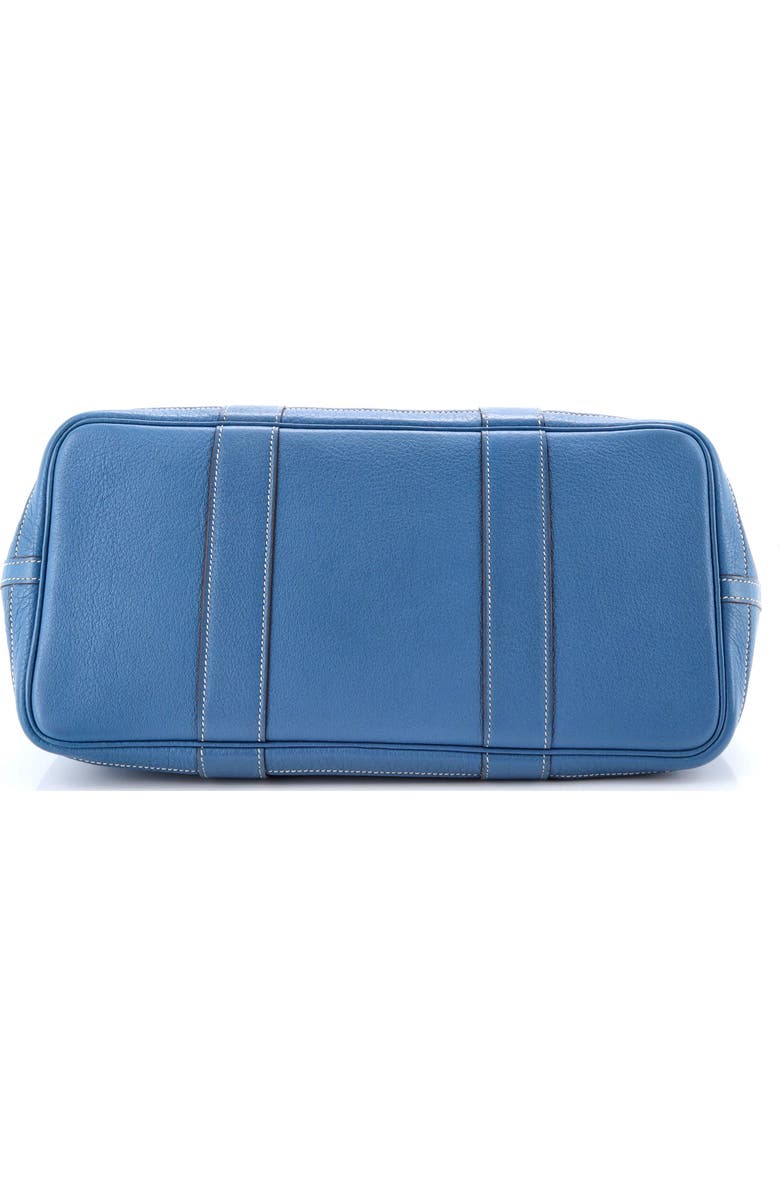 Pre-Owned Hermes Garden Party Tote Leather 36, Alternate, color, Bleu Jean