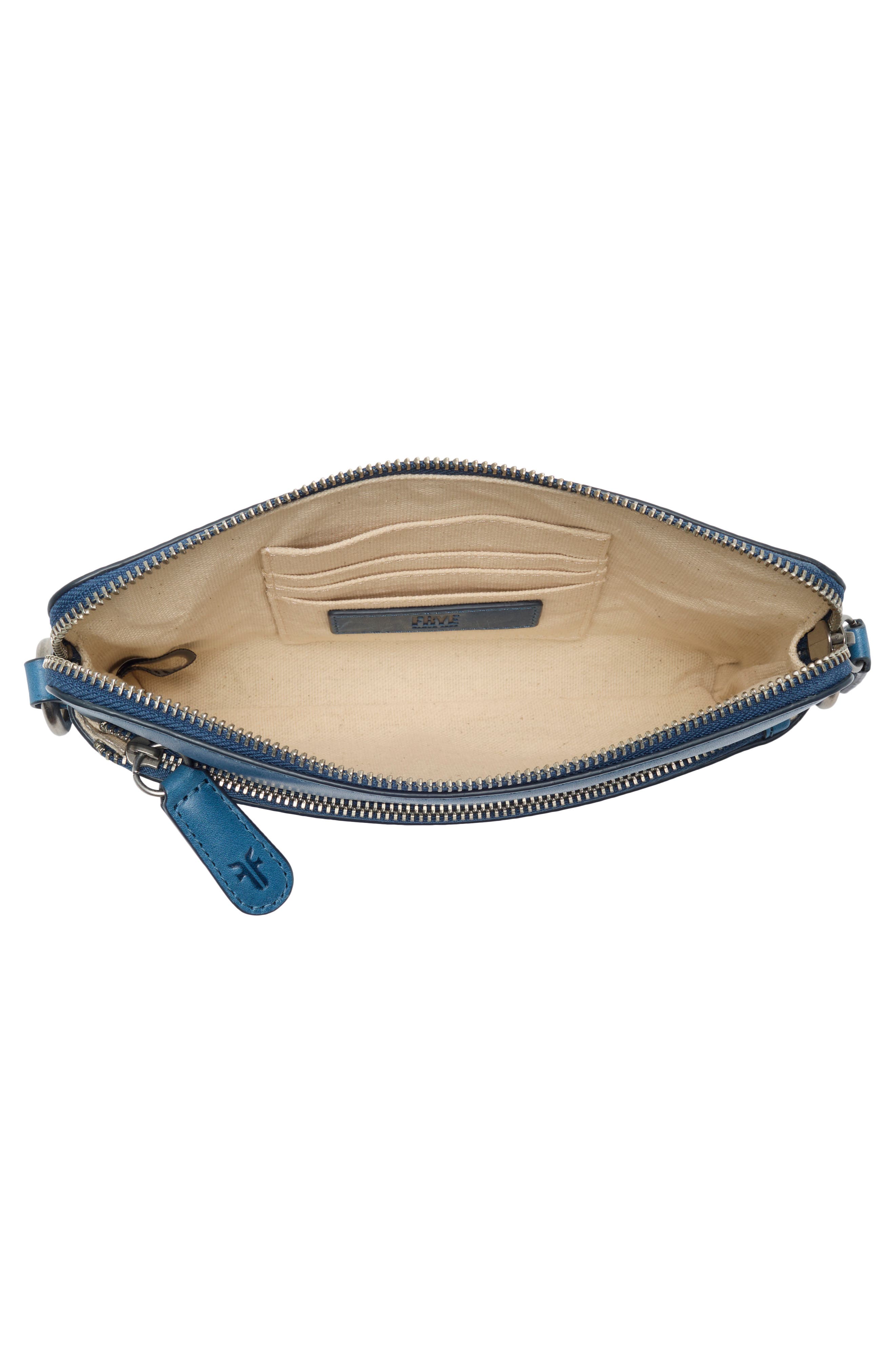Melissa Faux Leather Crossbody Wristlet, Alternate, color, INK
