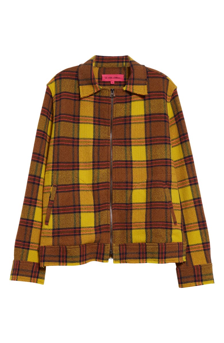 The Elder Statesman Sunshine Plaid Cashmere Jacket, Alternate, color, 