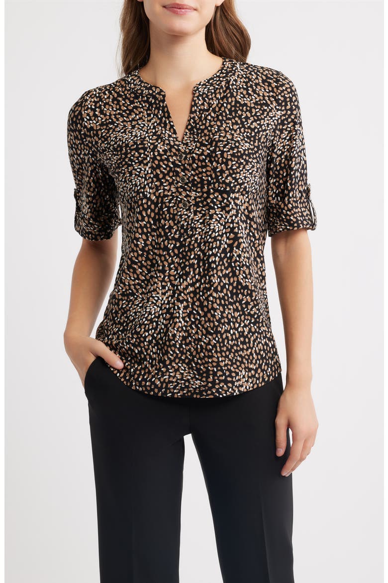 Print Roll Tab Top, Main, color, ANNE BLACK MULTI