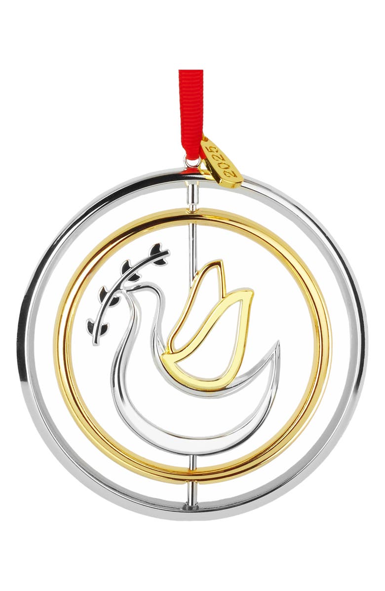 Nambé 2025 Annual Dove of Peace Ornament, Main, color, 