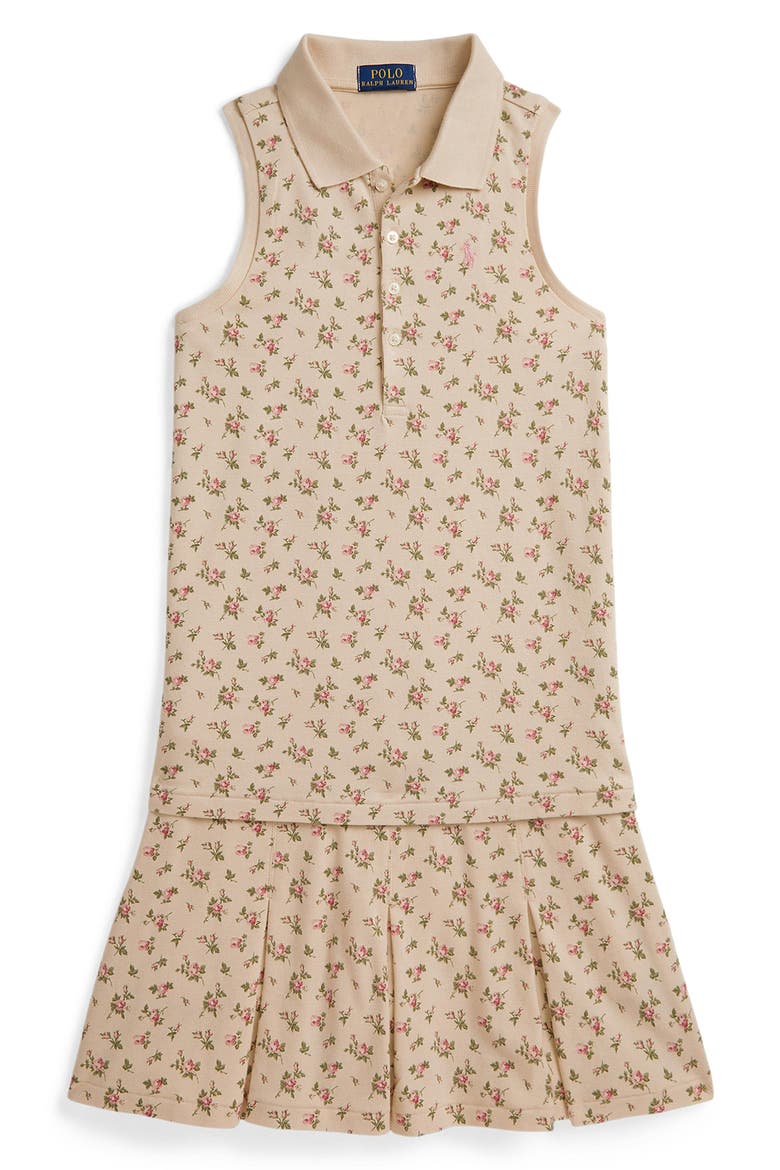 Kids' Floral Sleeveless Polo Shirt & Skirt Set, Main, color, BEATTY FLORAL