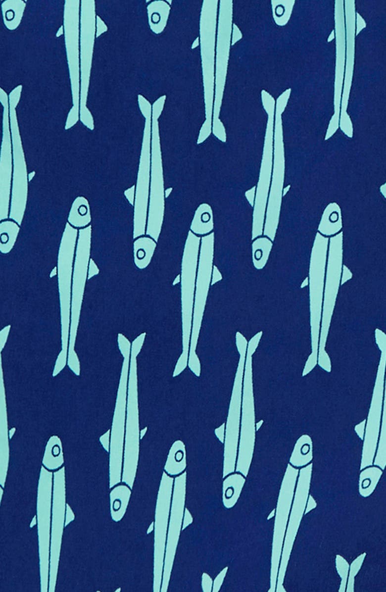 Tom & Teddy Kids' Fish Print Swim Trunks, Alternate, color, 