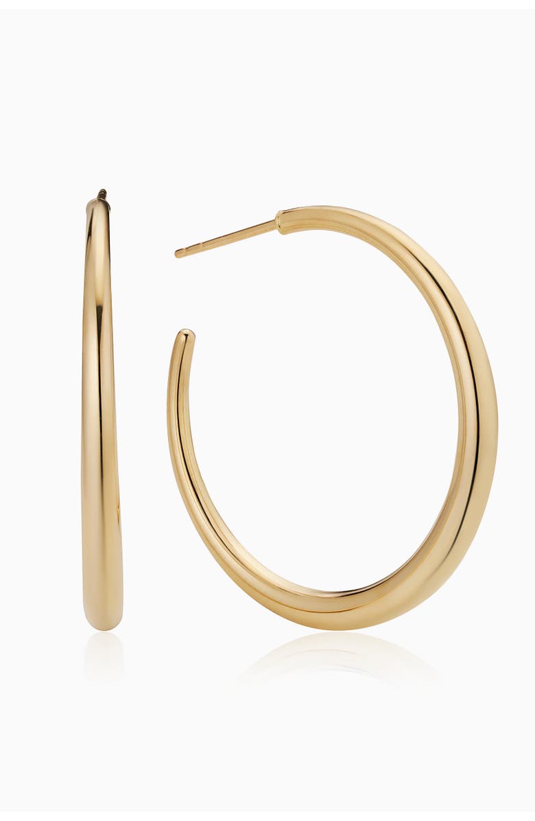 Oradina 14K Yellow Gold The Archie Hoops, Main, color, Yellow Gold