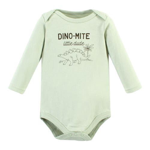 Hudson Baby Cotton Long-sleeve Bodysuits 5-pack In Multi