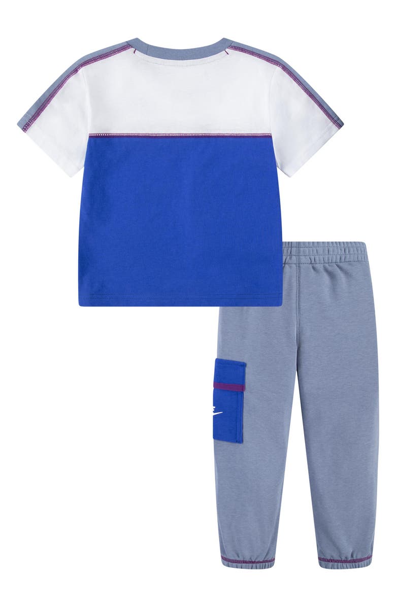 Nike Kids' Reimagine T-Shirt & Cargo Sweatpants Set, Alternate, color, Ashen Slate