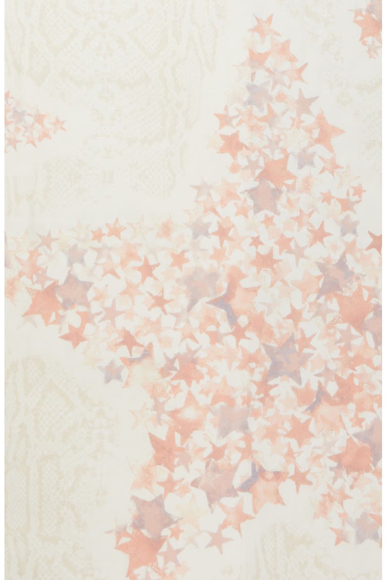 Star & Python Print Shawl, Alternate, color, BALLET PINK