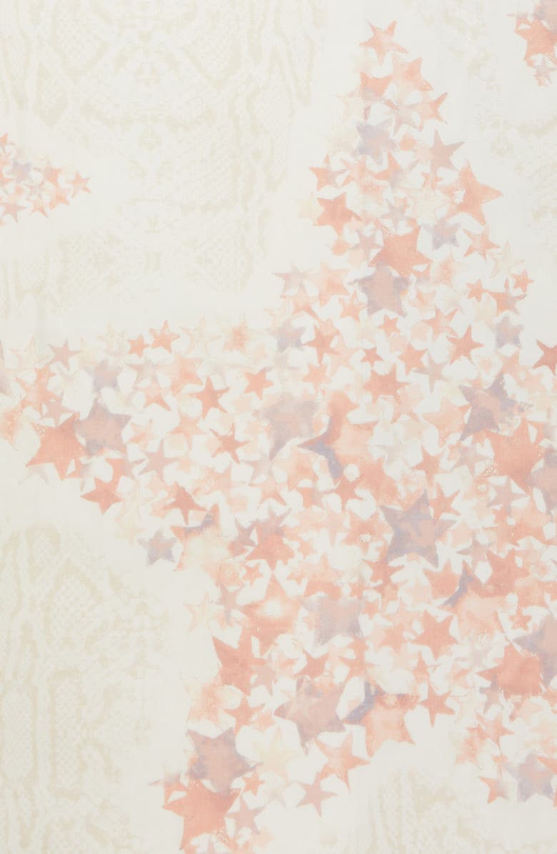 Jimmy Choo Star & Python Print Shawl, Alternate, color, 