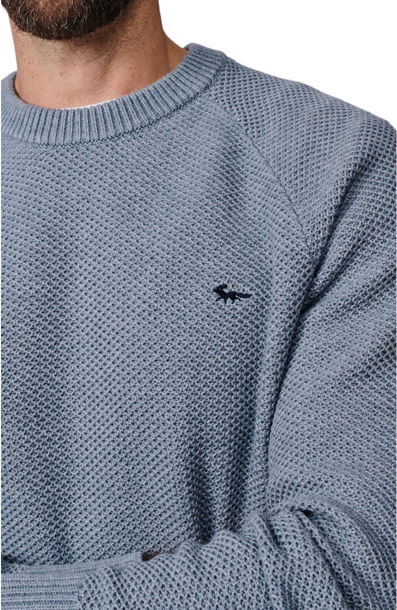 Aubin Norton Textured Crew Neck Jumper, Alternate, color, Pale Blue