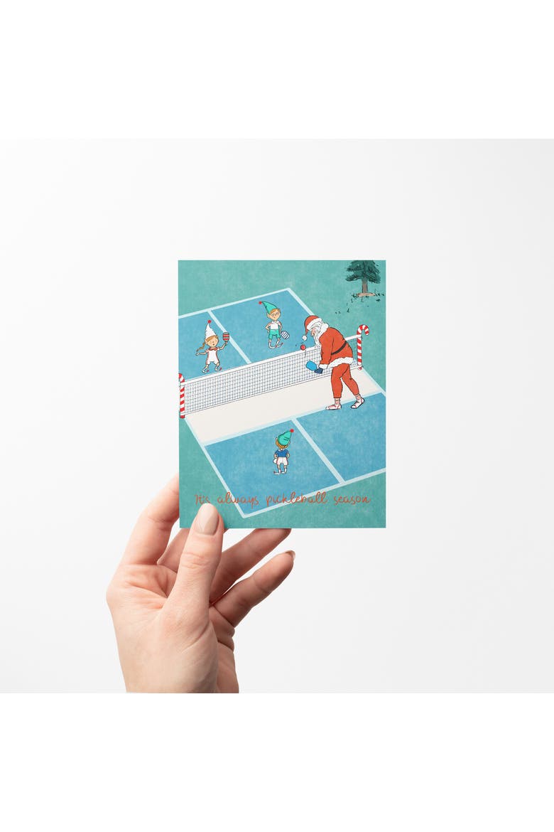 Holiday Winter Greeting Cards "It's Always Pickleball Season", Alternate, color, Multi-Pack