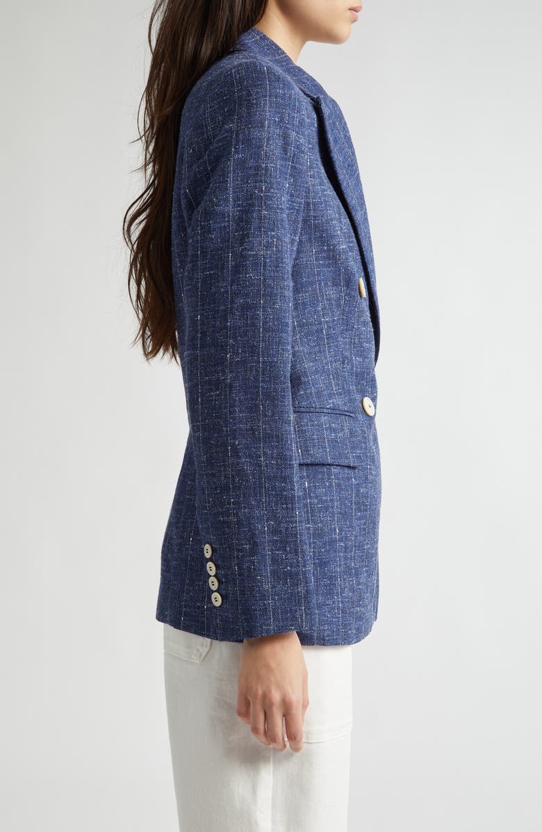 Eleventy Pinstripe Double Breasted Blazer, Alternate, color, 