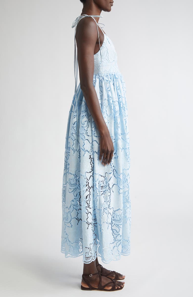 Erdem Cutwork Embroidered Dress, Alternate, color, Dream Blue