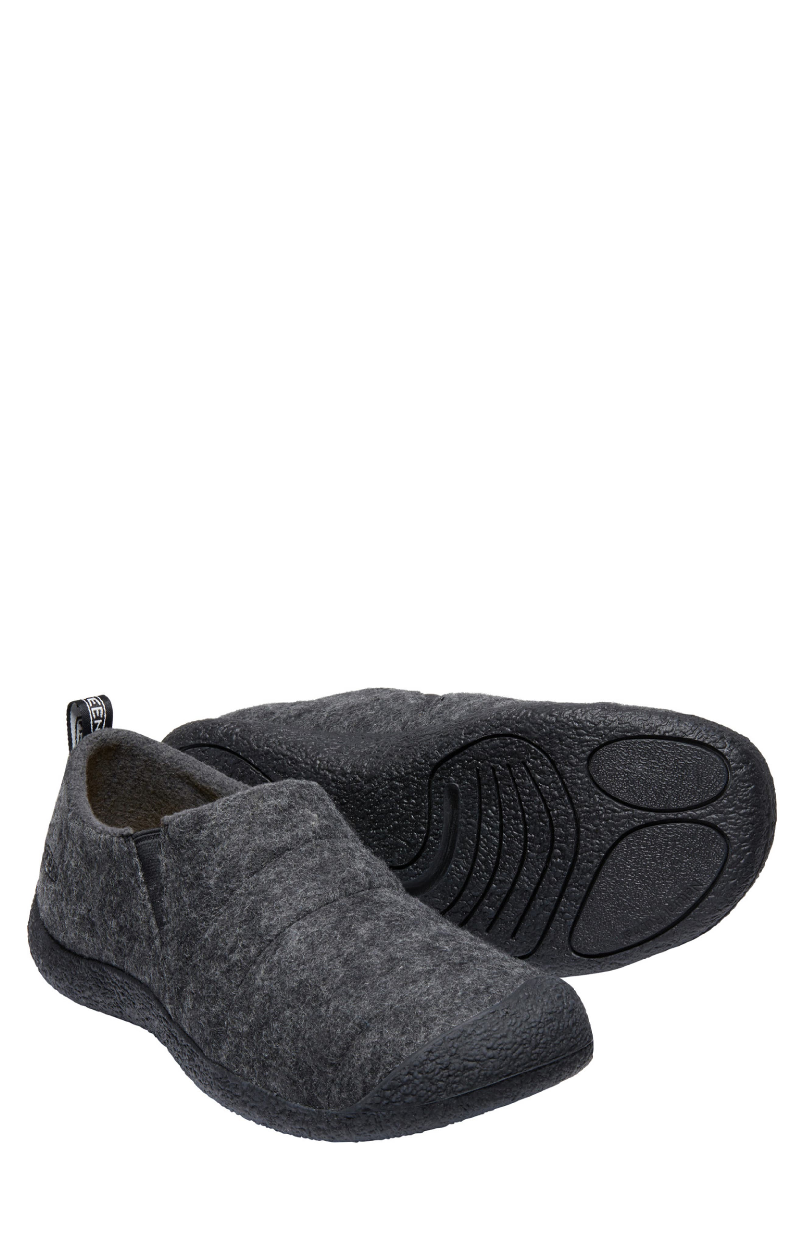 Howser II Slipper, Alternate, color, CHARCOAL GREY FELT/ BLACK