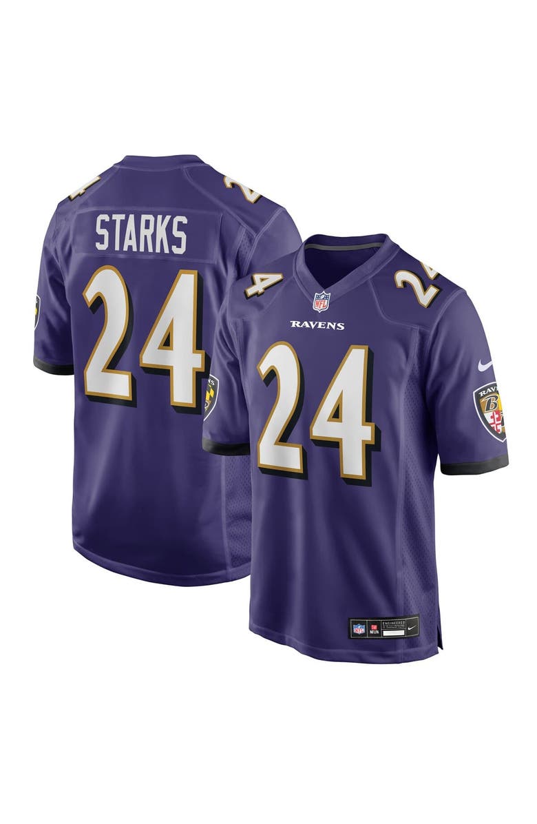 Nike Men's Nike Malaki Starks Purple Baltimore Ravens 2025 NFL Draft First Round Pick Game Jersey, Main, color, Purple