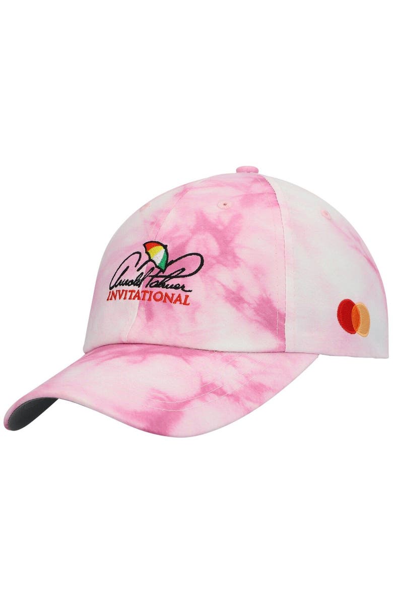 IMPERIAL Men's Imperial Pink Arnold Palmer Invitational Hullabaloo Tie-Dye Adjustable Hat, Main, color, Pink