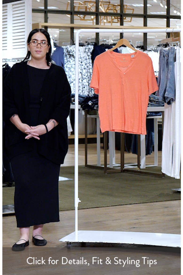 Linnea Placket Linen T-Shirt video