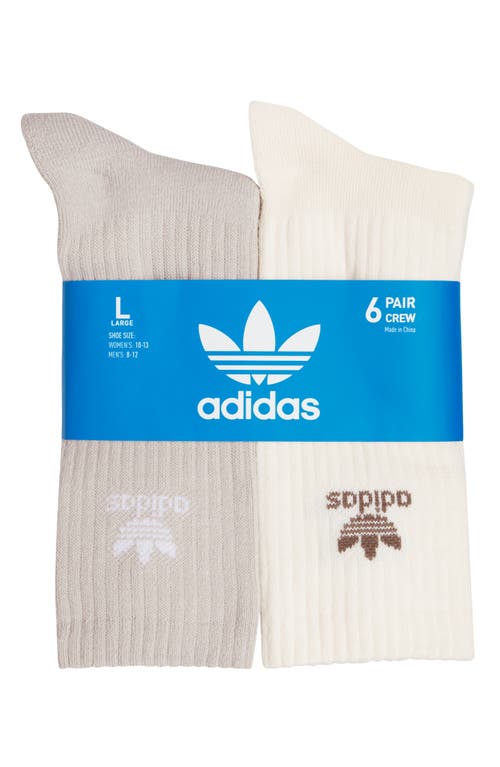 Adidas Originals Adidas Trefoil 6-pack Crew Socks