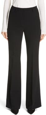 Akris Farrah Stretch Wool Flare Pants