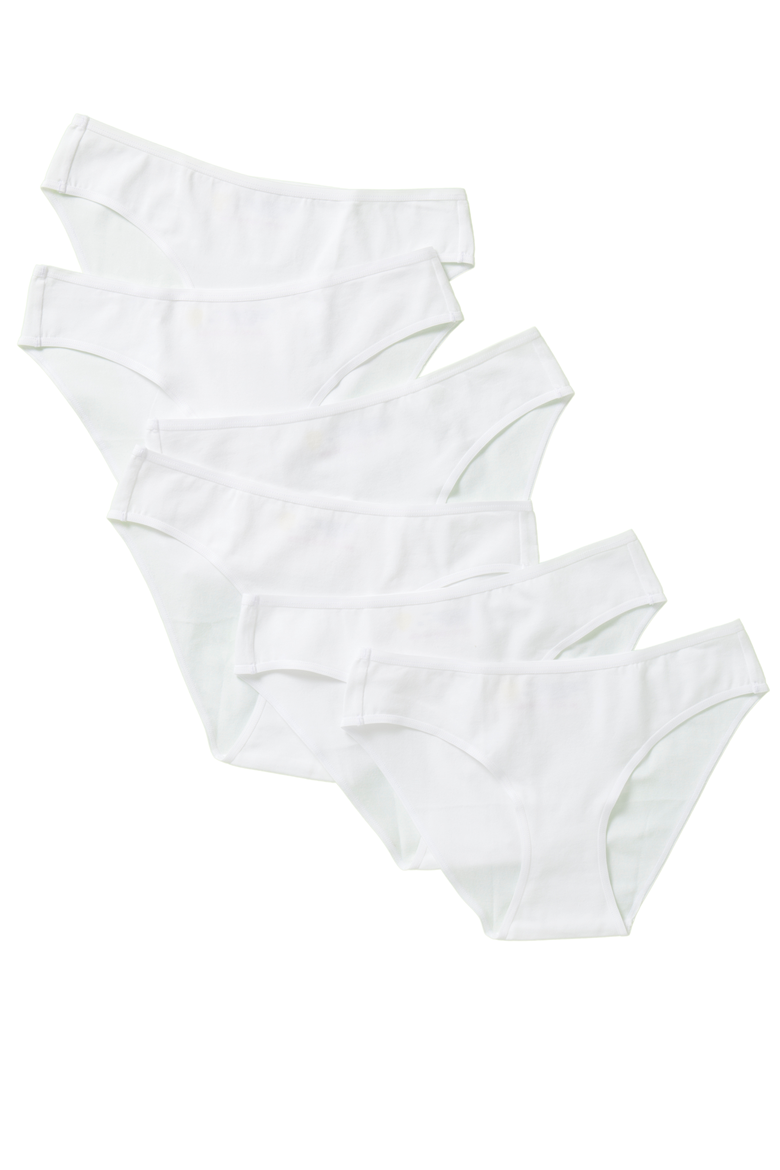 Daisy Cotton Undie 6PK, Main, color, White