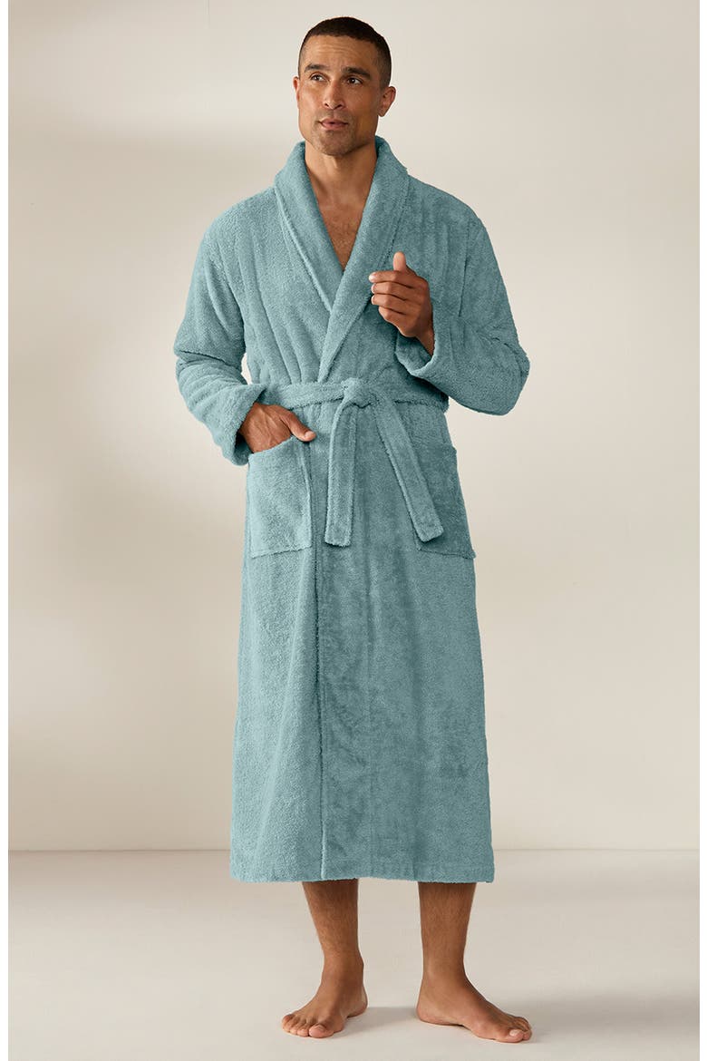 Gender Inclusive Cloud Loom™ Organic Cotton Robe, Alternate, color, PACIFIC BLUE