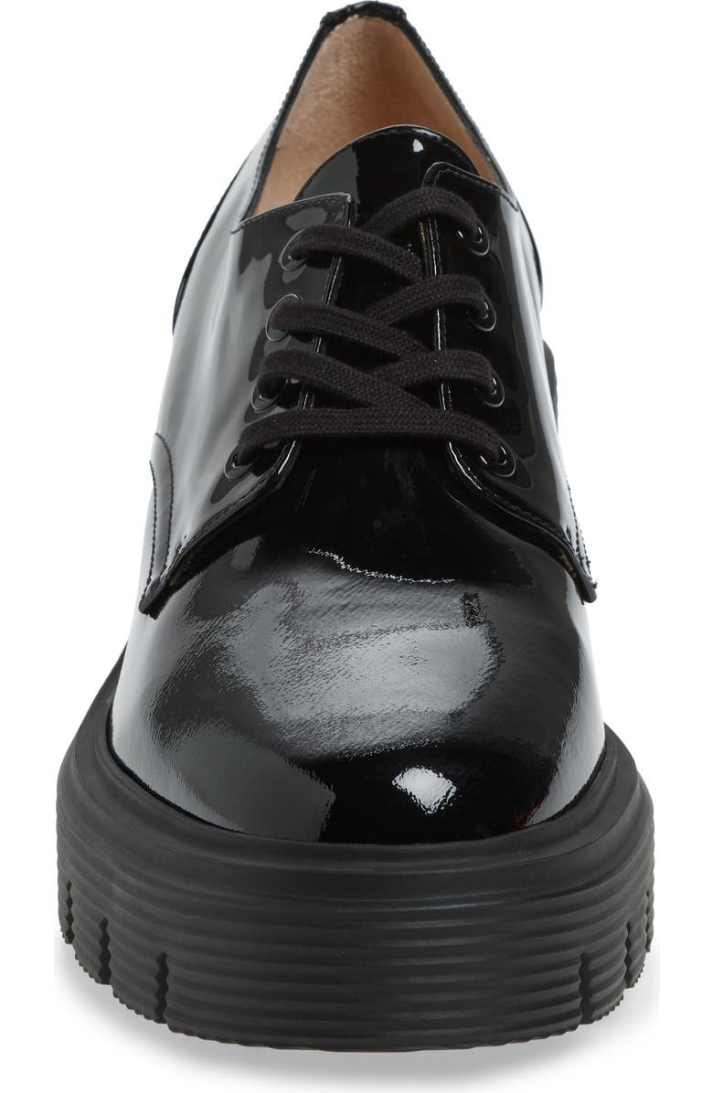Stuart Weitzman Soho Platform Derby, Alternate, color, Black Patent