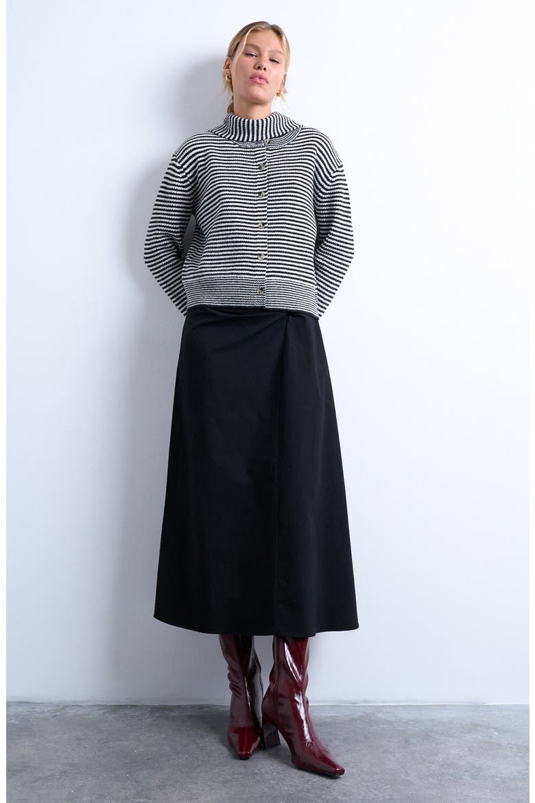 Stripe Scarf & Cardigan Set, Alternate, color, MULTI